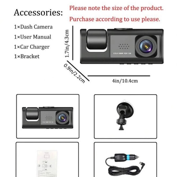 Dash Cam Front & Rear (Brand New) - Picture 3 of 6